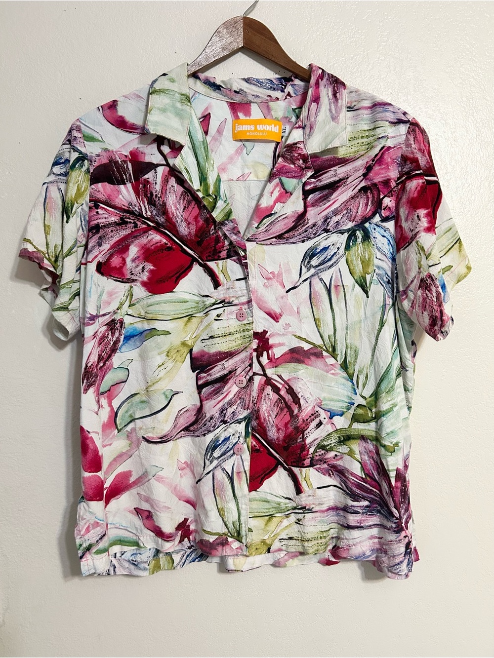 Jams World Watercolor Floral Shirt
